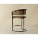 Marris 38 inch Gunmetal / Milliken Cognac Counter Stool